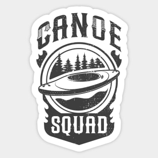 canoe squad Sticker